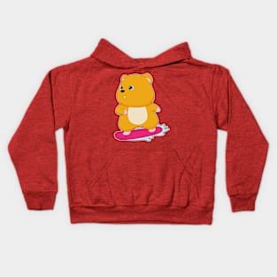 Hamster Snowbaord Winter sports Kids Hoodie